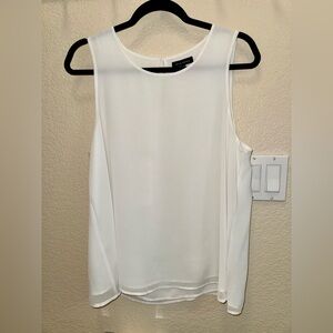 Pleione White Sleeveless Tank Top
